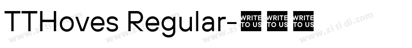 TTHoves Regular字体转换